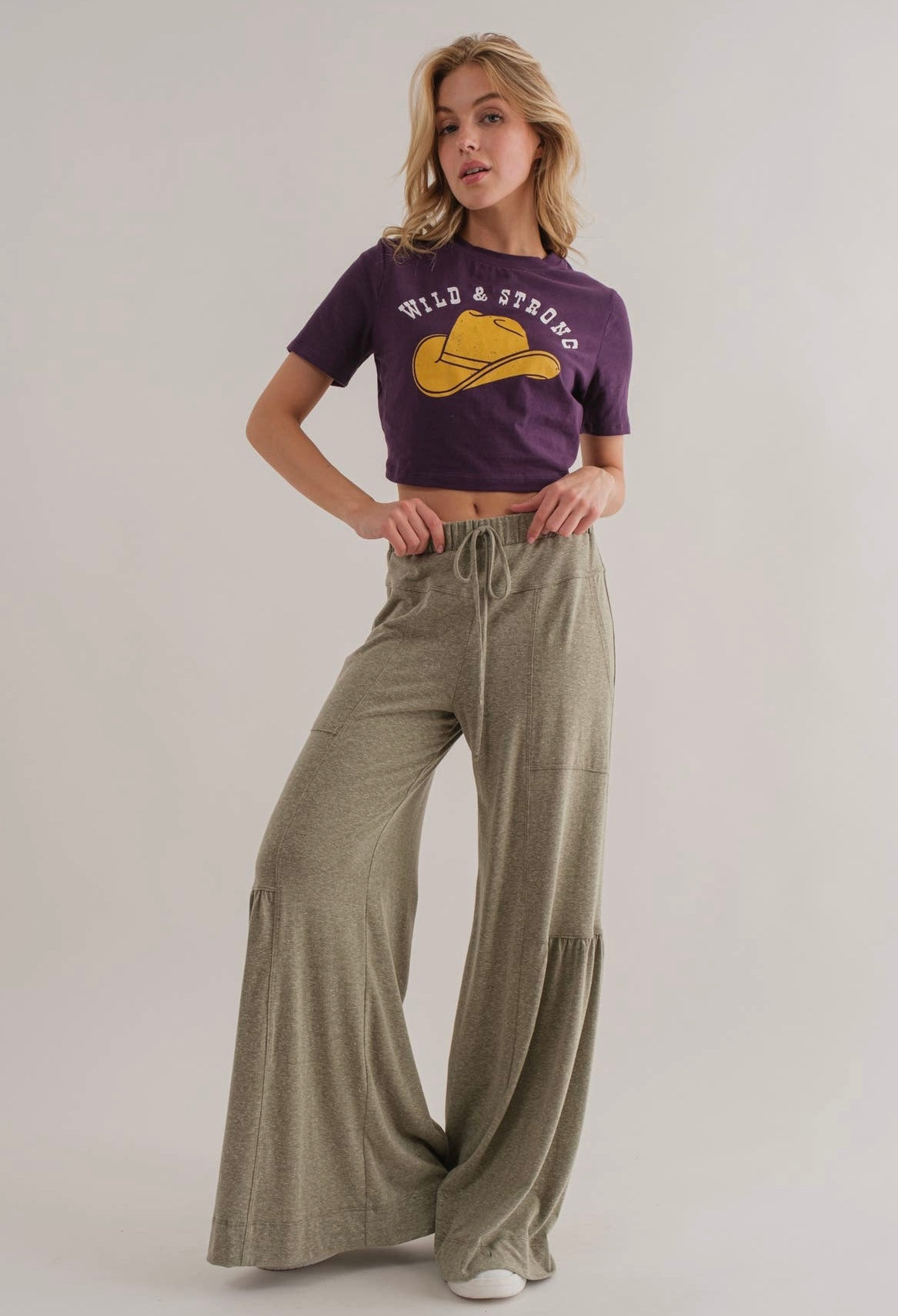 Fall Into Flare Solid Lounge Pants